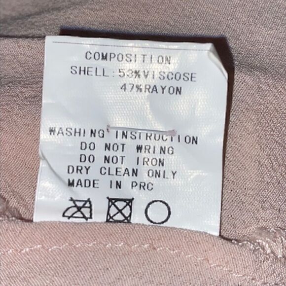 BLQ BASIQ  Top Womens Size 0 off shoulder Boho in Pale Blush pink Relaxed Urban - Picture 7 of 8